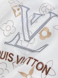 使い勝手良し ルイヴィトン 激安通販 2026SS 刺繍ラウンドネック半袖Tシャツ