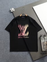 使い勝手良し ルイヴィトン 激安偽物 2026SS ロゴプリントビーズ刺繍の半袖Tシャツ