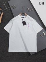 超話題! ルイヴィトン n級品 2026SS 刺繍ラウンドネック半袖Tシャツ