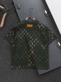 日本未入荷 ルイヴィトン スーパーコピー 2026SS 老花満印ロゴ丸首半袖Tシャツ