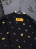 大人気 ルイヴィトン 偽物通販 2026SS 刺繍ラウンドネック半袖Tシャツ