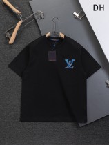 超話題! ルイヴィトン コピーおすすめ 2026SS 刺繍ラウンドネック半袖Tシャツ