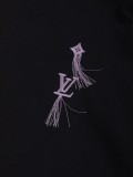入手困難 ルイヴィトン スーパーコピー 2026SS 刺繍ラウンドネック半袖Tシャツ