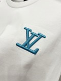 大人気 ルイヴィトン コピー 2026SS グラデーション刺繍逆書き半袖Tシャツ