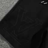 日本未入荷 ルイヴィトン 激安偽物 2026SS ダークステッチレザーパンツ