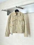 【話題商品！】ルイヴィトン 激安偽物 2026SS 古いインキ掛けのデニムジャケット