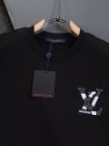 高品質 ルイヴィトン 激安偽物 2026SS 刺繍ラウンドネック半袖Tシャツ