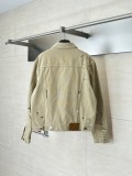 【話題商品！】ルイヴィトン 激安偽物 2026SS 古いインキ掛けのデニムジャケット
