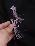 入手困難 ルイヴィトン スーパーコピー 2026SS 刺繍ラウンドネック半袖Tシャツ