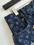 日本未入荷 ルイヴィトン 激安偽物 2026SS 満印デイジー刺繍ジーンズ