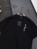 入手困難 ルイヴィトン スーパーコピー 2026SS 刺繍ラウンドネック半袖Tシャツ