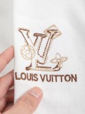 使い勝手良し ルイヴィトン 激安通販 2026SS 刺繍ラウンドネック半袖Tシャツ