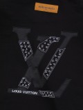 高品質 ルイヴィトン 激安偽物 2026SS 刺繍ラウンドネック半袖Tシャツ
