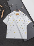 稀少 ルイヴィトン 激安通販 2026SS 刺繍ラウンドネック半袖Tシャツ