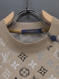 【限定】 ルイヴィトン コピー 2026SS 老花満印ロゴ丸首半袖Tシャツ