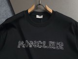 稀少 モンクレール コピー の2026SS アルファベットロゴ刺繍半袖Tシャツ