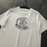高品質 モンクレール コピー の2026SS アルファベット柄クルーネック半袖Tシャツ