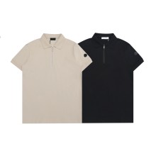 一目惚れ♪ モンクレール 偽物通販 の2026SS ハーフジッパー開襟ポロシャツ半袖Tシャツ2色