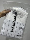 追跡付 バレンシアガ 激安通販 の2026SS プリント波のアルファベット半袖Tシャツ