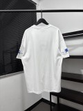 高品質 バーバリー 激安偽物 の2026SS クラシック刺繍ブルー戦馬プリントTシャツ