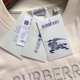 ★超人気 バーバリー 偽物通販 の2026SS 刺繍ロゴラウンドネック半袖Tシャツ