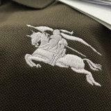 【限定】 バーバリー コピー の2026SS 純色小馬標刺繍ポロシャツ