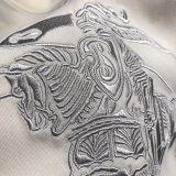 ★超人気 バーバリー 偽物通販 の2026SS 刺繍ロゴラウンドネック半袖Tシャツ