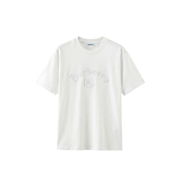 累積売上総額第１位！ バーバリー n級品 の2026SS 刺繍ラウンドネック半袖