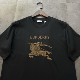 一目惚れ♪ バーバリー コピー の2026SS 軍馬刺繍半袖Tシャツ