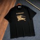 大人気 バーバリー 激安通販 の2026SS 刺繍ロゴラウンドネック半袖Tシャツ