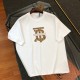 超話題! バーバリー 激安偽物 の2026SS 刺繍ロゴラウンドネック半袖Tシャツ