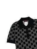 高品質 グッチ n級品 の2026SS レディース​ジャカードヘッド半袖ポロシャツ