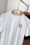 一目惚れ♪ エルメス スーパーコピー 2026SS刺繍入りメンズクルーネックTシャツ
