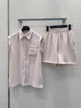 超奇跡の入荷☆ ディオール コピーおすすめ の2026SS 刺繍ロゴポケットシャツセット2色