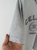 超話題! セリーヌ コピー の2026SSクルーネック半袖Tシャツ