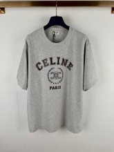 超話題! セリーヌ コピー の2026SSクルーネック半袖Tシャツ