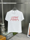 新作 ロエベ コピーおすすめ の2026SSプリントクルーネック半袖Tシャツ