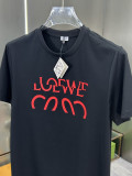 追跡付 ロエベ 激安偽物 の2026SSプリントクルーネック半袖Tシャツ