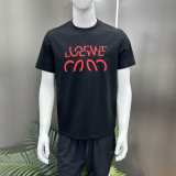 追跡付 ロエベ 激安偽物 の2026SSプリントクルーネック半袖Tシャツ