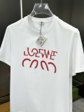 新作 ロエベ コピーおすすめ の2026SSプリントクルーネック半袖Tシャツ