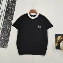 入手困難 ロエベ コピー の2026SS定番パッチワーク刺繍ロゴ入り半袖Tシャツ