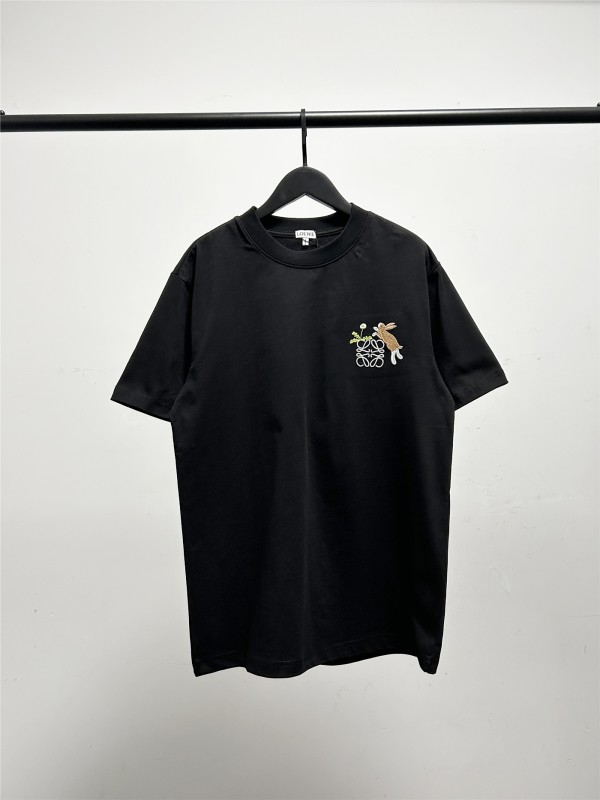 大人気 ロエベ 偽物通販 の2026SS刺繍入り半袖Tシャツ