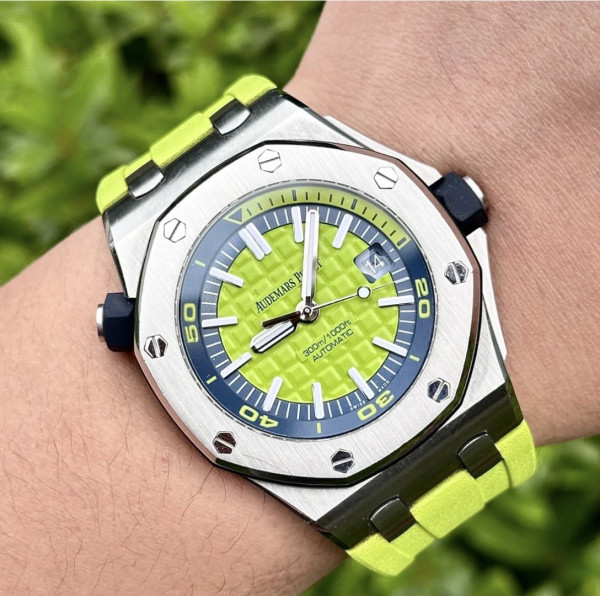 日本未入荷 オーデマ ピゲAudemars Piguet 偽物通販 2026SS牛脂果緑文字盤メンズ腕時計