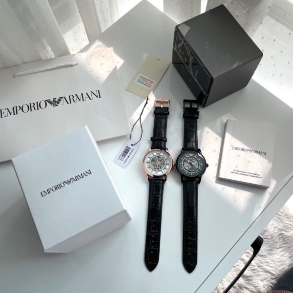 超話題! Armani アルマーニ スーパーコピー 2026SSメンズ透かし彫り背透かし全自動機械腕時計