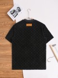 日本未入荷 ルイヴィトン n級品 2026SS  刺繍柄ラウンドネック半袖Tシャツ
