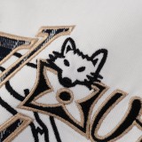 超話題! ルイヴィトン 偽物通販 2026SS 刺繍ラウンドネック半袖Tシャツ