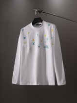 使い勝手良し ルイヴィトン コピー 2026SS 老花刺繍ラウンドネック長袖Tシャツ
