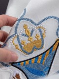 【話題商品！】 ルイヴィトン 激安偽物 2026SS  刺繍柄ラウンドネック半袖Tシャツ