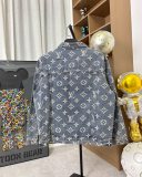 大人気 ルイヴィトン スーパーコピー 2026SS 刺繍たっぷりジャカードデニムコート