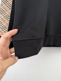 追跡付 バーバリー n級品 の2026SS 刺繍戦馬織帯飾り縁丸首衛衣